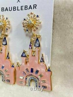 Disney Baublebar x PARKS Collection Cinderella Castle Earrings WDW 50th New gift