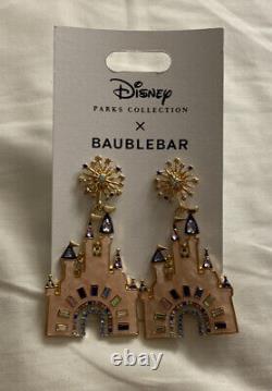 Disney Baublebar x PARKS Collection Cinderella Castle Earrings WDW 50th from JPN