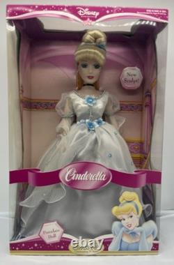 Disney Brass Key Porcelain Dolls Cinderella with Stand 2006 NIB Rare