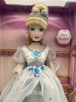 Disney Brass Key Porcelain Dolls Cinderella with Stand 2006 NIB Rare
