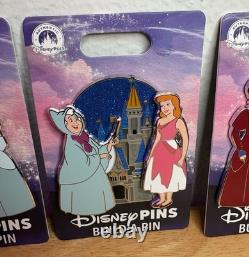 Disney Build-A-Pin Cinderella Glitter Character Pins 3-Pin Set Disney Franchise
