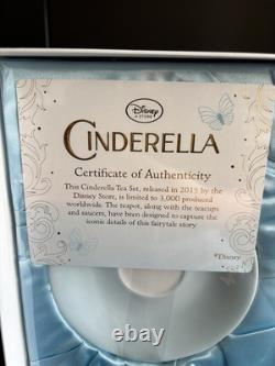 Disney CINDERELLA Limited Edition 3000 Fine China Tea Set Pot Gold Foil TeaPot