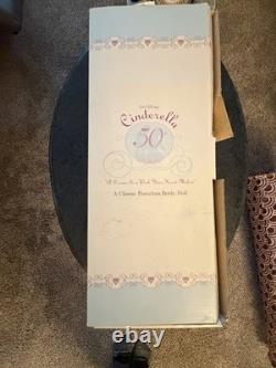 Disney Catalog Cinderella 50th Anniversary Porcelain Keepsake Bride Doll NIB