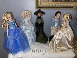 Disney Cinderella 12 in Collector Fashion Doll Lot with Prince & Accessories