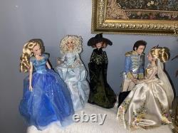 Disney Cinderella 12 in Collector Fashion Doll Lot with Prince & Accessories