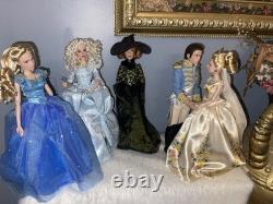 Disney Cinderella 12 in Collector Fashion Doll Lot with Prince & Accessories