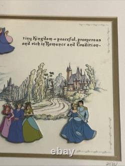 Disney Cinderella 50th Anniversary Framed 5 Pin Set