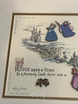 Disney Cinderella 50th Anniversary Framed 5 Pin Set