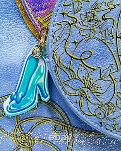 Disney Cinderella Backpack, Limited Edition, Pink Iridescent and Blue