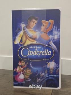 Disney Cinderella & Beauty and the Beast VHS Boxed Throw Blanket Set 50x70 NEW
