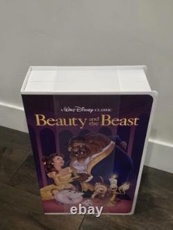 Disney Cinderella & Beauty and the Beast VHS Boxed Throw Blanket Set 50x70 NEW