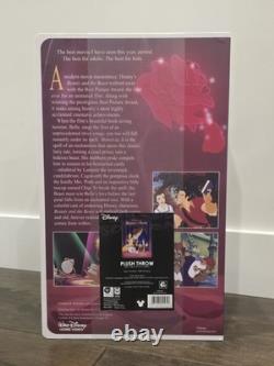 Disney Cinderella & Beauty and the Beast VHS Boxed Throw Blanket Set 50x70 NEW