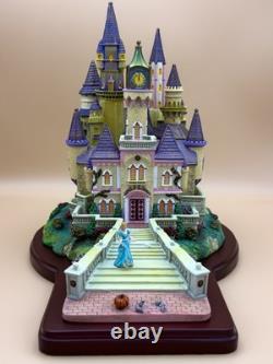 Disney Cinderella Castle Figurine with Cinderella and Mice Collectible