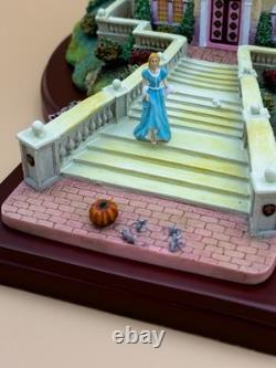 Disney Cinderella Castle Figurine with Cinderella and Mice Collectible