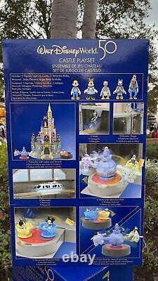 Disney Cinderella Castle Light Up Play Set Walt Disney World 50th Anniversary