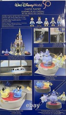 Disney Cinderella Castle Light Up Play Set Walt Disney World 50th Anniversary