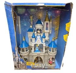 Disney Cinderella Castle Playset Light Up Fireworks Sound Works Open Box