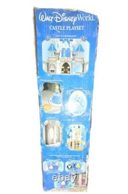 Disney Cinderella Castle Playset Light Up Fireworks Sound Works Open Box