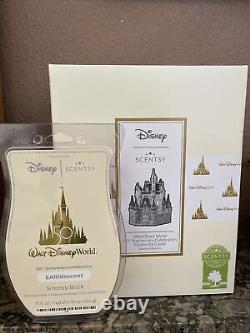 Disney Cinderella Castle Scentsy Warmer with EARIDESCENT wax bar. WDW 50th Anniv
