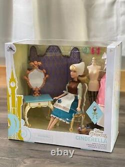 Disney Cinderella Classic Fashion Doll with Vanity Play Set NEW