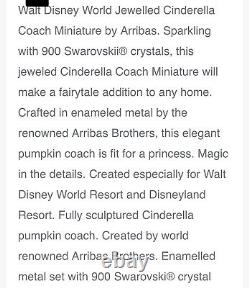 Disney Cinderella Coach Swarovski Carriage Arribas Brothers Rare