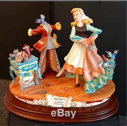 Disney Cinderella Dress Capodimonte Laurenz Figurine C. O. A. Original Box