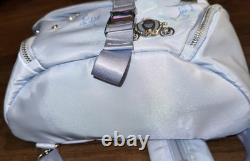 Disney Cinderella Faux Pearl Studded Soft Sided Mini Backpack And Wallet Set NEW