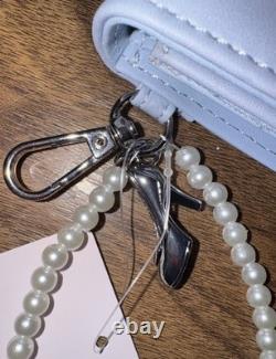 Disney Cinderella Faux Pearl Studded Soft Sided Mini Backpack And Wallet Set NEW