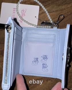 Disney Cinderella Faux Pearl Studded Soft Sided Mini Backpack And Wallet Set NEW