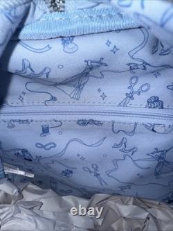 Disney Cinderella Faux Pearl Studded Soft Sided Mini Backpack And Wallet Set NEW