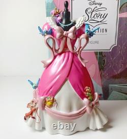 Disney Cinderella Figurine Pink Dress with Jack Gus and the blue birds