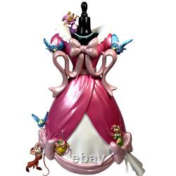 Disney Cinderella Figurine Pink Dress with Jack Gus and the blue birds