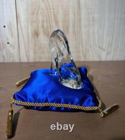 Disney Cinderella Glass Slipper Blue Cushion With Box Japan Telegram Limited