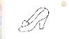 Disney Cinderella Glass Slipper Drawing Cartoon Art How To Draw Cinderella Glass Slipper Easy
