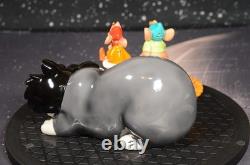 Disney Cinderella Lucifer Gus Jaq Sewing Mice Pink Dress Salt and Pepper Shakers
