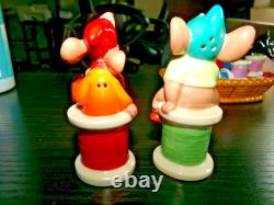 Disney Cinderella Lucifer, Jaq & Gus Salt & Pepper Shaker Set Hard To Find