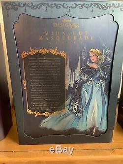 Disney Cinderella Midnight Masquerade Designer Doll LIMITED EDITION IN HAND