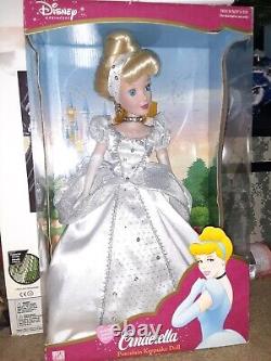 Disney Cinderella Porcelain 16-inch Doll 2003 Holiday Jewels Edition New Vintage
