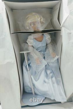 Disney Cinderella Porcelain Dolls 19Limited Edition 5000, New Complete, COA, Rare