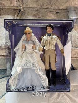 Disney Cinderella & Prince Charming Doll Set Limited Ed Platinum Wedding 555/600