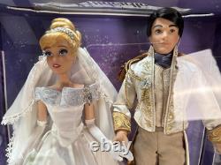 Disney Cinderella & Prince Charming Doll Set Limited Ed Platinum Wedding 555/600