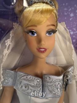 Disney Cinderella & Prince Charming Doll Set Limited Ed Platinum Wedding 555/600