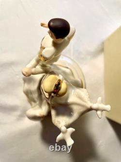 Disney Cinderella & Prince Hand Painted 24K Gold Lenox Wedding Cake Topper New