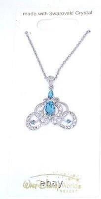 Disney Cinderella Pumpkin Carriage Necklace Disney Official New Sealed Jewelry