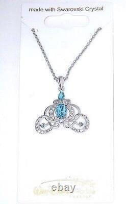 Disney Cinderella Pumpkin Carriage Necklace Disney Official New Sealed Jewelry