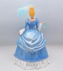 Disney Cinderella Rococo Dress Figure with Glass Slipper, 22cm, New