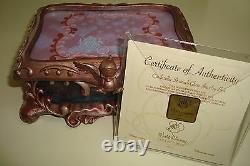 Disney Cinderella Stained-Glass Jewelry Box Limited Edition 1500 RARE HTF