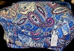 Disney Cinderella Vera Bradley Beautiful Paisley Tote Large Bag Luggage NWT