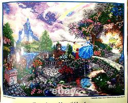 Disney Cinderella Wishes Upon a Dream Thomas Kinkade Counted Cross Stitch