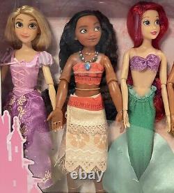Disney Classic Princess 12 Doll Collection Gift Set 11 1/2'' Moana Mulan Belle